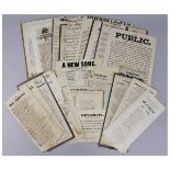 PACKET OF TWENTY-SEVEN Great Yarmouth election squibs/broadsides, mainly early 19th century,