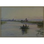 Attributed to Frank Southgate, RBA, (1872-1916, British), Bream - Fishing near St Benet's Abbey,