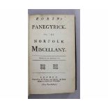 ANON: ROBIN'S PANEGYRICK OR THE NORFOLK MISCELLANY, London, T Tims [1729], 1731 1st edition parts