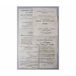 PACKET OF SEVEN ASSORTED NORWICH ELECTION NOTICES 1806-07 RE ROBERT FELLOWES AND WILLIAM SMITH, plus