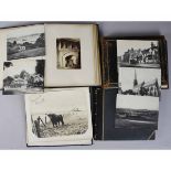 FOUR VICTORIAN PHOTOGRAPH ALBUMS, ex Sir Thomas Beevor Bart of Hargham Hall Norfolk with various