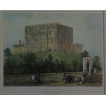 After Henry Ninham (1793-1874, British), engraved by L Haghe, "Norwich Castle", hand coloured