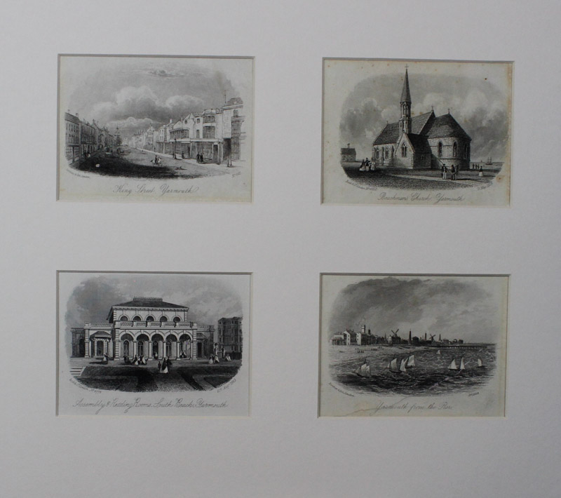 After various artists, various engravers 24 small black and white engravings – Great Yarmouth and - Image 5 of 6