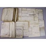 BOX: Hindringham, East, West and North Barsham, 31 vellum and 2 paper conveyances, mortgages and