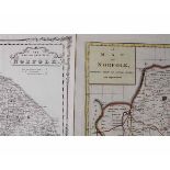 JOHN HARRISON: A MAP OF NORFOLK, engraved hand coloured map 1789, approx 330 x 470mm + H G