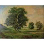 Robert Mallett (1867-1950, British), Costessey Park, oil on canvas, signed lower left, 500mm x