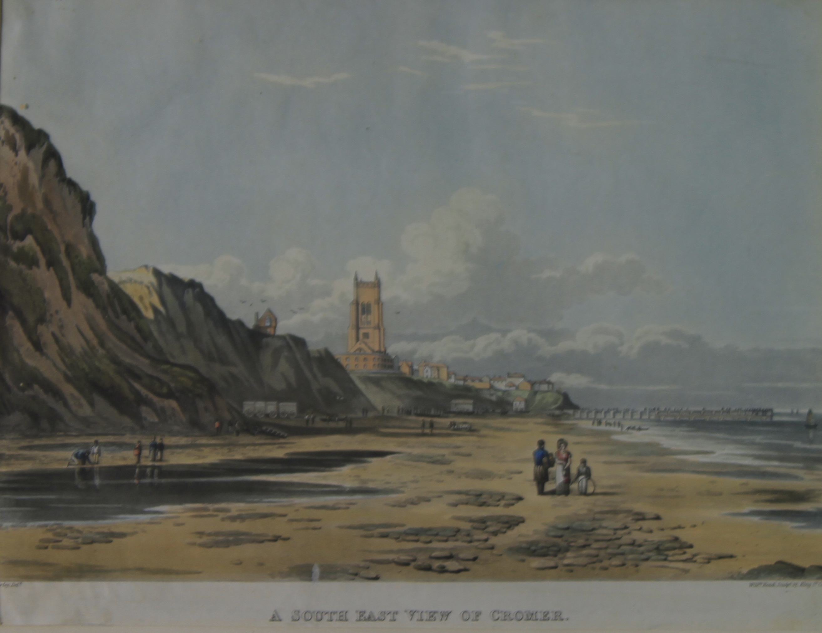 After John Varley, RWS (1778-1842, British), engraved by William Read "A South east view of Cromer",