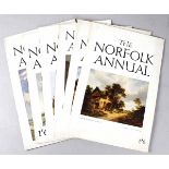 THE NORFOLK ANNUAL, 1934-39 numbers 1-6 (all pub), folio, original pictorial wraps (6)