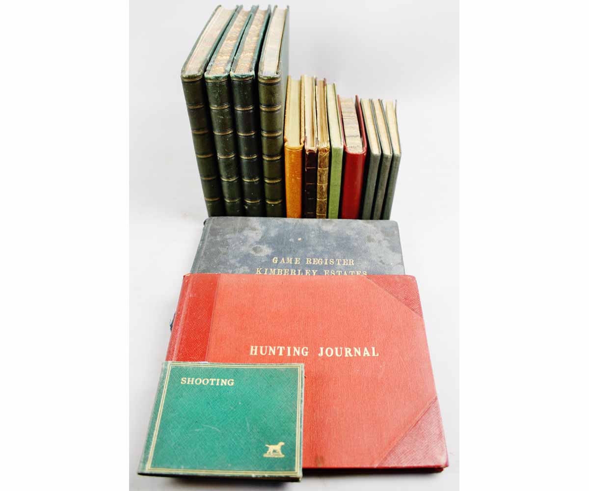 KIMBERLEY ESTATE, HUNTING SHOOTING AND GAME BOOKS, 1867-1946, 15 assorted volumes, variant formats