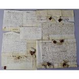 PACKET: nine Upwell vellum deeds 16th century (Elizabeth I) and later