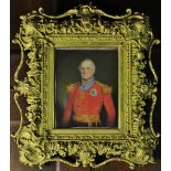 Charles Jenow, (19th Century, British), Portrait of General Sir Robert Barton, K.C.H., pastel laid