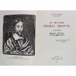 OLIVIER LEROY: THE CHEVALIER THOMAS BROWNE (1605-1682) MEDECIN, STYLISTE AND METAPHYSICIEN, Paris