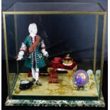 Neatly modelled, painted papier m ch figure of Henry Benedict Maria Clemens Stuart (1725-1807), He