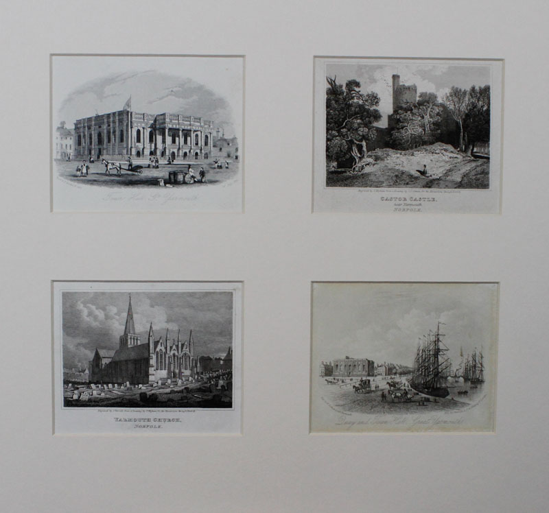 After various artists, various engravers 24 small black and white engravings – Great Yarmouth and - Image 3 of 6