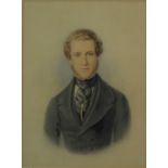 Horace Beevor Love (1800-1838, British), Portrait of Dr C Ray, MD, MRCS, watercolour, signed and