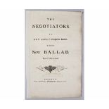 THE NEGOTIATORS OR DON DIEGO BROUGHT TO REASON AN EXCELLENT NEW BALLAD TUNE OF PACKINGTON'S POUND,