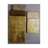 SIR ARMINE WODEHOUSE: CASHBOOK, 1775-87 manuscript, folio, vellum worn, + another manuscript account