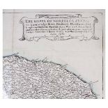 WENCESLAUS HOLLAR: THE MAPPE OF NORFOLKE, SUFFOLKE, CAMBRIDGESHIRE, BEDFORD, HARTFORD, BUCKINGHAM,