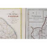 JOHN HARRISON: A MAP OF NORFOLK..., engraved hand coloured map [1789] approx 330 x 470mm + J DUNCAN: