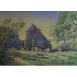 Charles Harmony Harrison (1842-1902, British), View of Freethorpe Church, watercolour, signed and