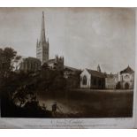 After Charles Catton Snr (1728-1798, British), engraved by V Green and F Jukes, "Norwich Cathedral",