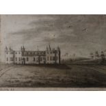 Early 19th Century English School "Audley End (Essex)", sepia, ink and wash drawing 130mm x 185mm An