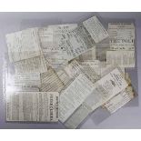 PACKET: assorted Norfolk Election Notices, squibs etc, late 18th/early 19th century including SONG