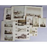 PACKET OF ASSORTED mainly early East Anglian photographs including four albumen views by Thomas