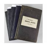 NORWICH MUNICIPAL CONCERTS, 1925-26, 1929-30, 1933-35, 1938-39, 5 volumes, original programmes,