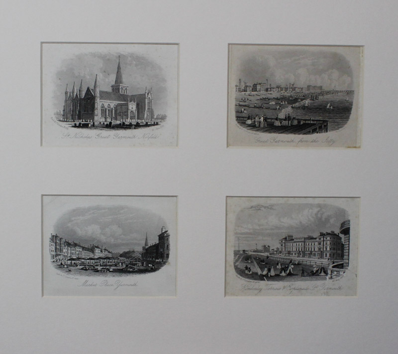 After various artists, various engravers 24 small black and white engravings – Great Yarmouth and - Image 6 of 6