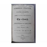 THE BOOK OF COMMON PRAYER ..., London, John Jarvis 1792, Lady Suffield's copy with her signature