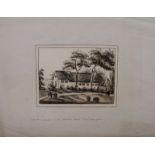 Attributed to John Crome (1761-1821, British) "Ringland Font" pencil drawing inscribed "J C" and