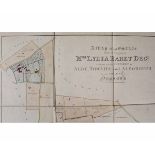 WILLIAM WRIGHT, AYLSHAM: A MAP OF AN ESTATE LATE BELONGING TO MRS LYDIA BARET DECD SITUATE IN THE