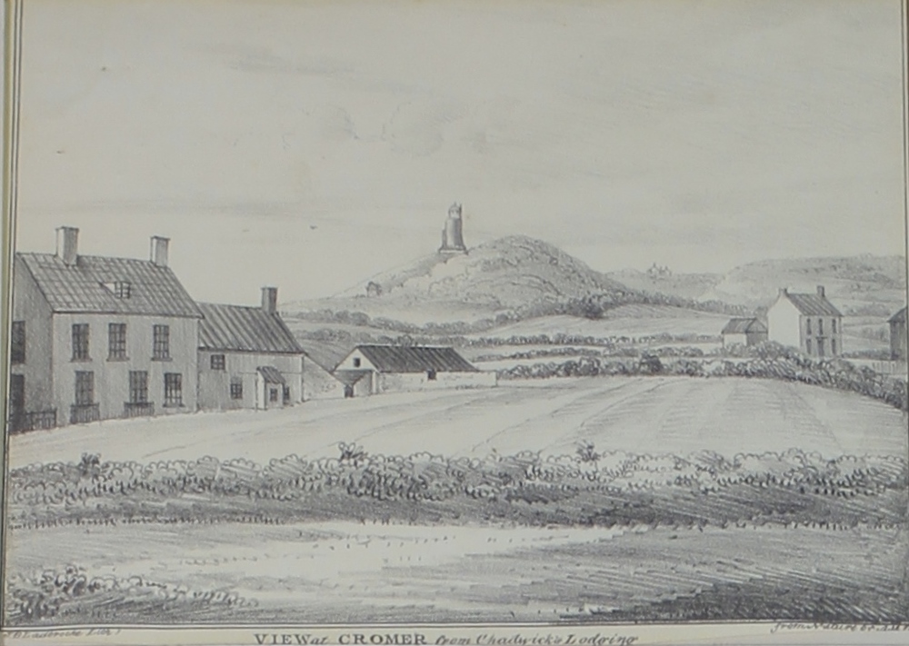 John Berney Ladbrooke (1803-1879, British), (lithographer), "View at Cromer from Chadwick's