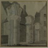 Late 18th/early 19th Century East Anglian School, "Norwich", monotone watercolour, unsigned but