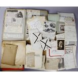 BOX: Jacobite and Monarchist interest, a large box,19th-20th century notes, pamphlets, catalogues