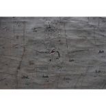 C S ALGER OF DISS NORFOLK: MAP OF THE PARISH OF STARSTON, original Victorian ink on tracing paper