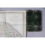 CHARLES SMITH: A NEW MAP OF THE COUNTY OF NORFOLK DIVIDED INTO HUNDREDS, engraved hand coloured
