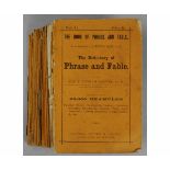 EBENEZER COBHAM BREWER: THE DICTIONARY OF PHRASE AND FABLE, London, Cassell, Petter & Galpin,