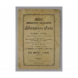 DESCRIPTIVE PROGRAMME OF A MONSTRE FETE AND FANCY FAIR TO BE GIVEN BY THE SOCIETY FOR THE