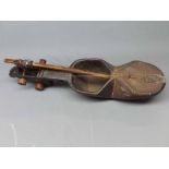 Ethnic stringed instrument and bow