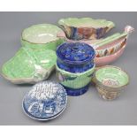 Mixed Lot: various Maling china wares to include range of various serving bowls, salad tongs, boat-