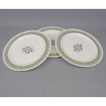 Three Wedgwood Eric Ravilious Persephone Plates, 9 diameter