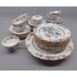 Quantity Booths 19th century floral decorated tea and table wares