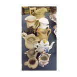 Mixed Lot: 19th and 20th century ceramics, to include Masons Patent Ironstone jug, Charles Meigh jug