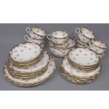 Quantity of Crown Staffordshire decorated tea wares, Pattern No 3485