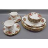 Quantity of Royal Albert Old Country Rose tea and table wares