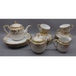 Quantity of Noritake gilt patterned tea wares to include teapots, sugar basin, milk jug and quantity