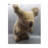 Unusual vintage soft toy model of a Koala