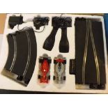 Scalextric Grand Prix set, plus further box of track and accessories